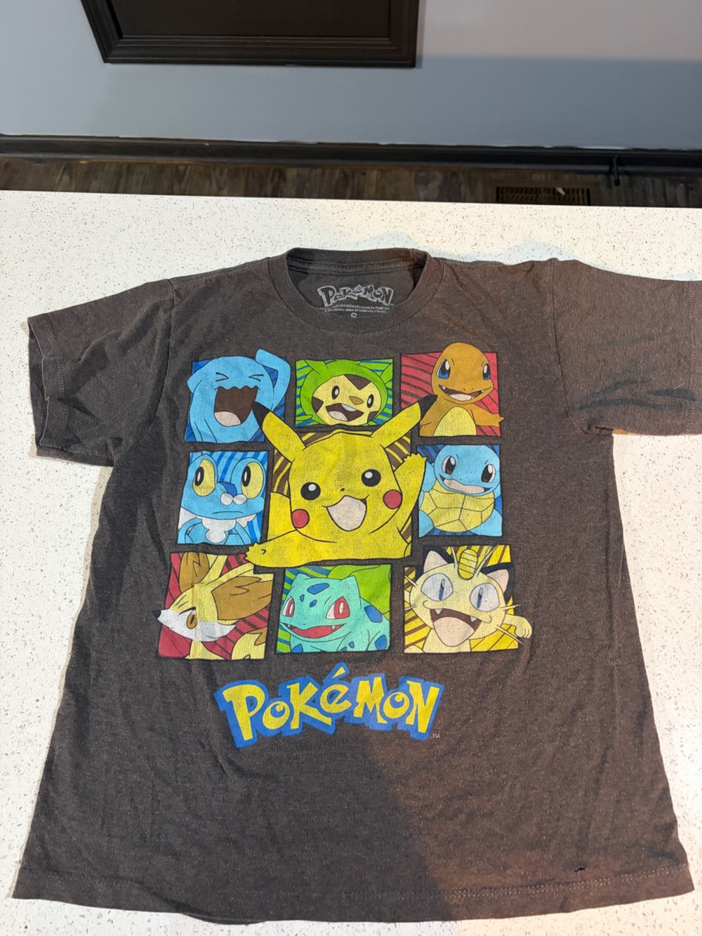 Pokémon Kids' Pikachu Graphic Tee - Charcoal